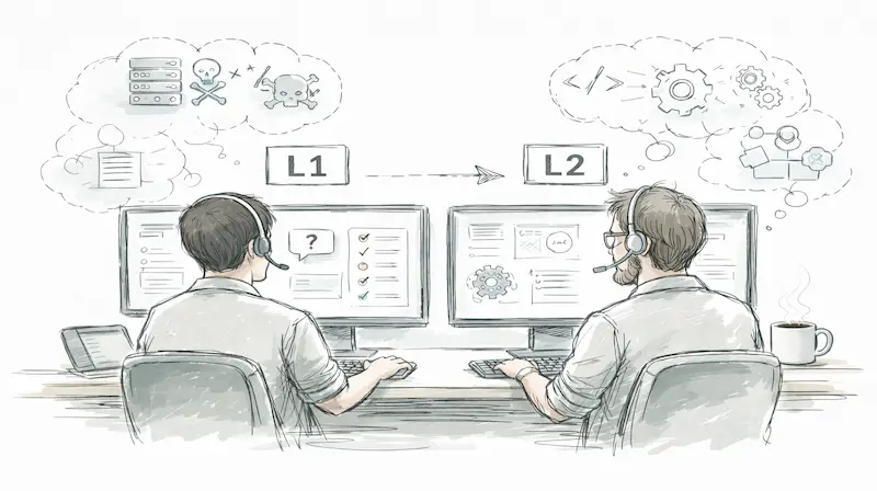 L1 and L2 Support illustration