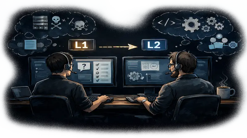 L1 and L2 Support illustration